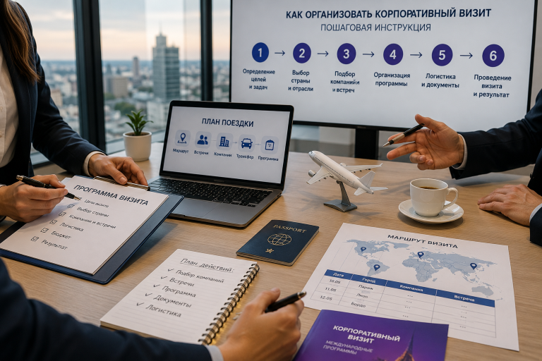 Как организовать корпоративный визит за границу