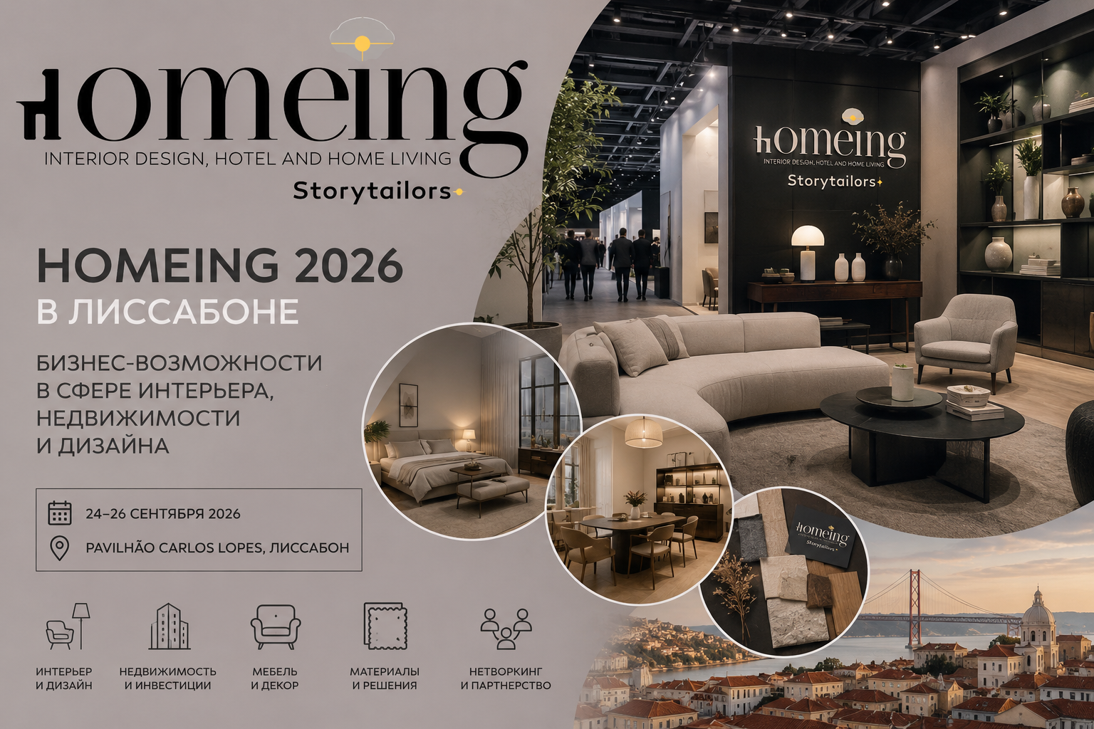 Бизнес-визит AIEC на Homeing 2026 в Лиссабоне